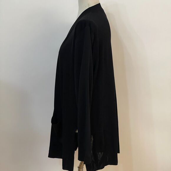 Exclusively Misook Cardigan Top X-Large Black - Picture 2 of 8